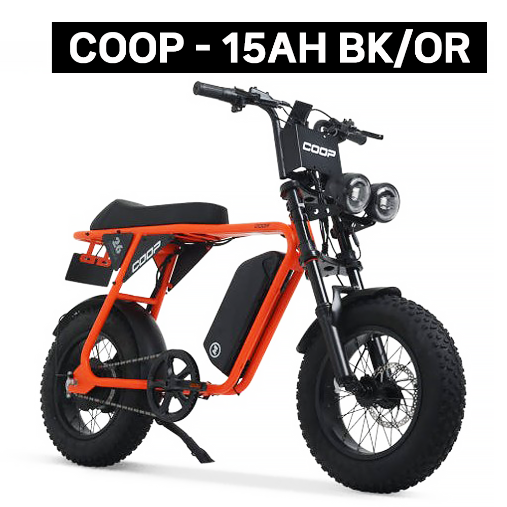 15 - 신형 AU테크 엑스트랙 몬스터쿱 미니 자토바이 48V 850W 오렌지/블랙 삼성15AH 배터리 장착 모델(배터리 추가 가능) 제품 사진