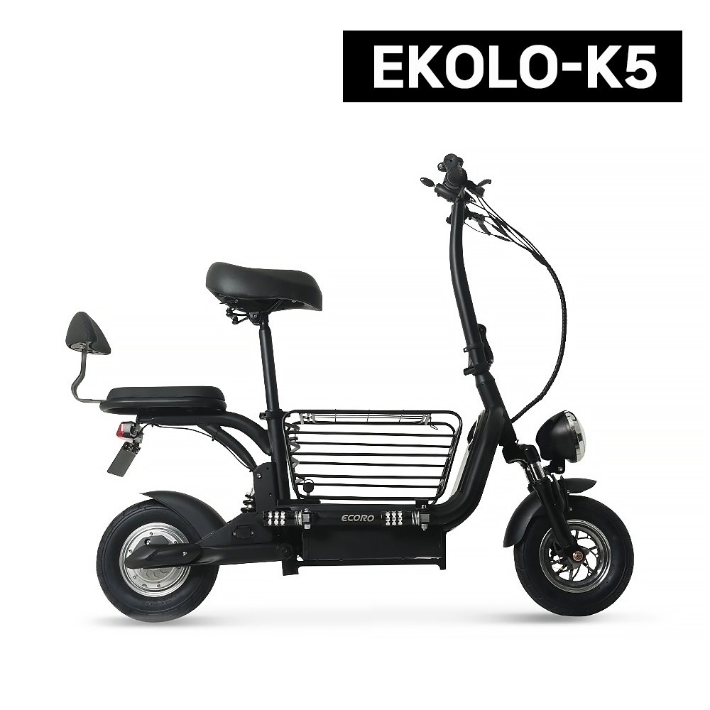 12 - AU테크 에코로 K5 미니 2인승 전동스쿠터 중앙 트렁크 48V 10Ah 제품 사진