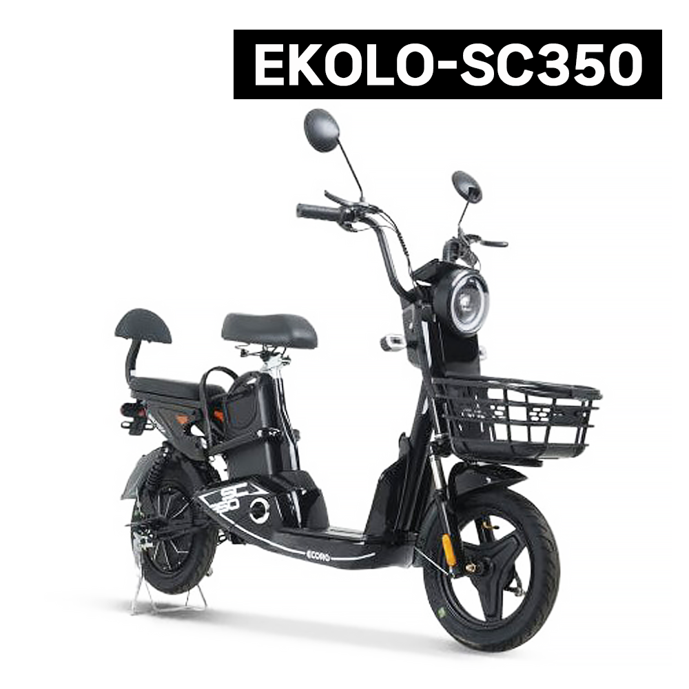 17 - AU테크 에코로 SC350 유아 등하원 동반2인용 탑승 전기/전동스쿠터 48V 12AH 제품 사진