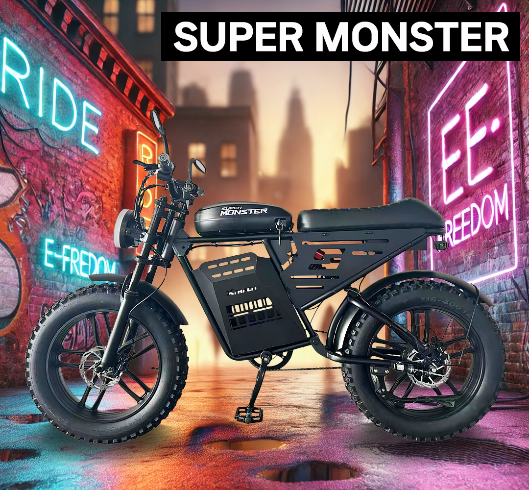 1 - [신상] 2026년 엑스트랙 슈퍼몬스터 팻바이크 자토바이 최대960W 48V 전기자전거  제품 사진